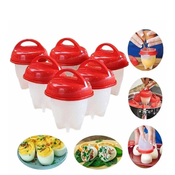 🆕️Egglettes Bundle-2 Silicone Egg Cooking Cups, 4-Pack, for Boiling Eggs - Picture 5 of 5